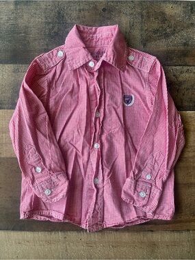 3/$30 ✨ Baby Boy Wrangler Jeans Button Down Shirt | 24M